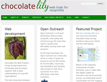 Tablet Screenshot of chocolatelilyweb.ca